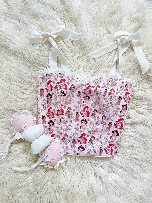 Women ruffles crop top