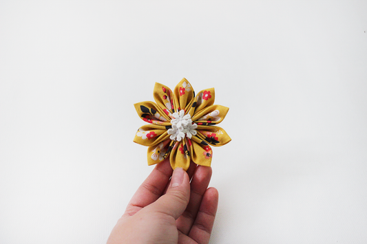 Floral on Floral Hair Clip
