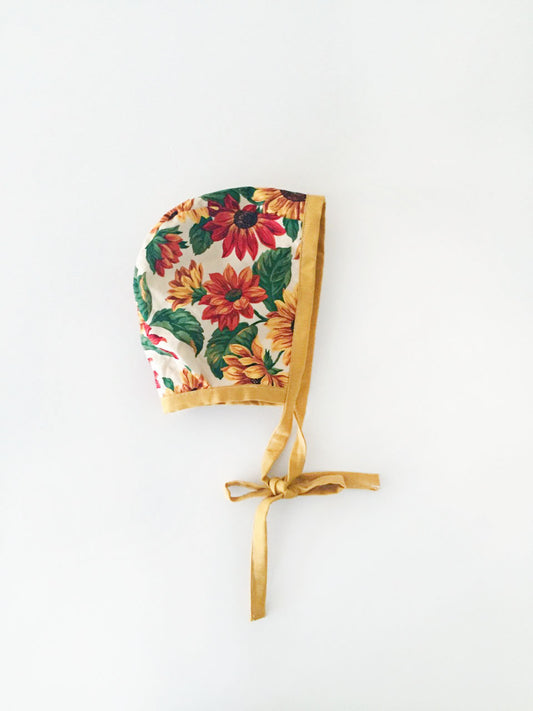 Floral Reversible Bonnet
