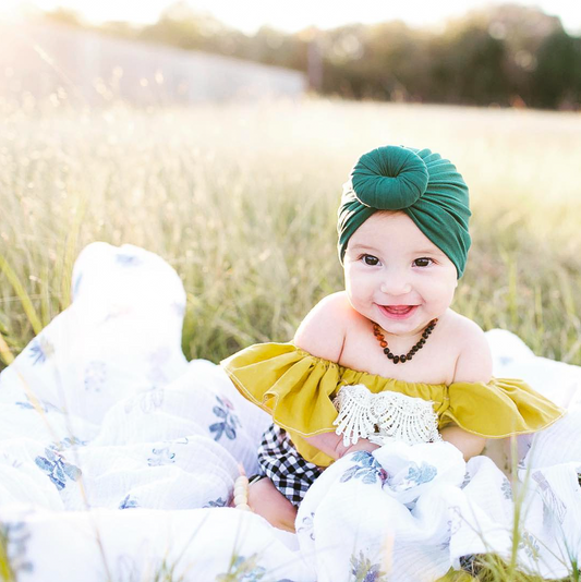 Avery baby girl off shoulder romper