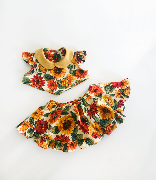 Amber baby girl top skirt Set